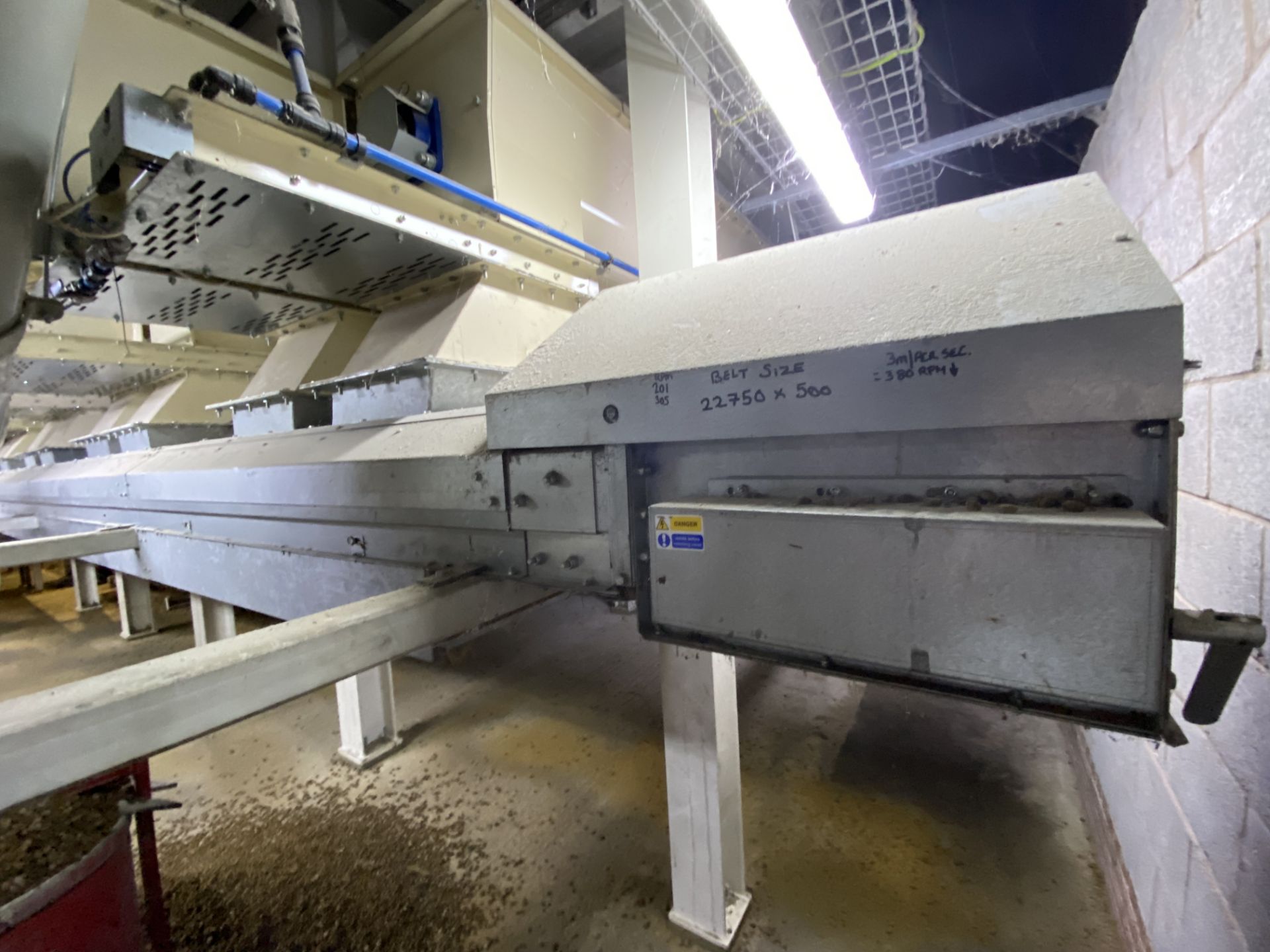 (AG-ENG) Guttridge GALVANISED STEEL CASED BELT CONVEYOR, year of manufacture 2016, 570mm wide on - Image 3 of 3