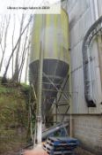 (KDM) Rivetted Galvanised Steel Storage Silo (located Ringstead Mill, NN14 4BX)Please read the