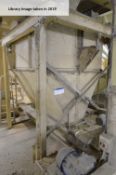 (KDM) One tonne cap. Loadcell Hopper Weigher, approx. 2.5m x 1.9m x 3m high overall, with three