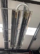(AG-ENG) Combat Gas Fired Suspended Radiant Linear Tube Heater, approx. 3.6m long (located Islip
