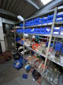 (SRL) Contents of Four Bays of Racking, including Festo fittings, pipe fittings, solenoid valve