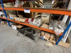 (SRL) Contents of One Shelf of Rack & Floor, including elevator belting, conveyor chain and