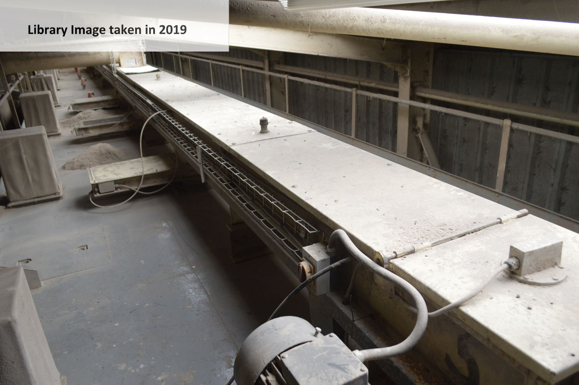 (KDM) 350mm dia. SCREW CONVEYOR, approx. 16.75m long, with Brook CP 5.5kW geared electric motor,
