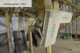 (KDM) Perry 200mm dia. Inclined Auger Conveyor, serial no. AV609, year of manufacture 2007,