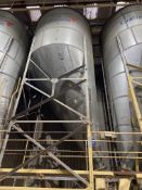 (KDM) Collinson Rivetted Galvanised Steel Grain Storage Silo, approx. 3.4m dia. x 7.5m deep overall,