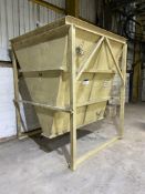 (KDM) Welded Steel Hopper, approx. 2m x 2.2m x 2.1m deep (located Ringstead Mill, NN14 4BX)Please