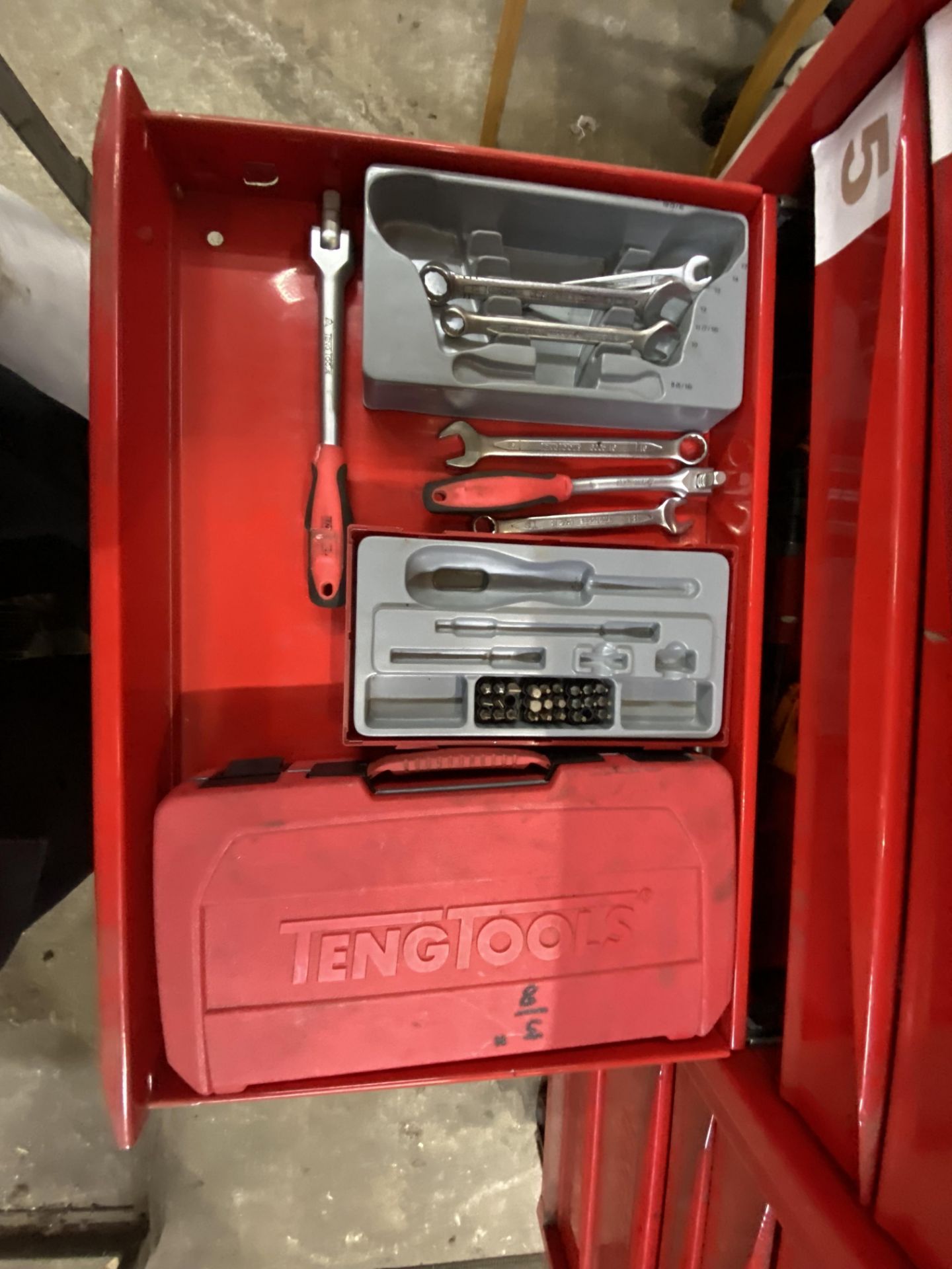 (SRL) Teng Tools Multi-Drawer Tool Cabinets, in one tower, with residual tool contents (located - Image 8 of 11