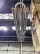 (AG-ENG) DOUBLE GAS FIRED SUSPENDED RADIANT LINEAR TUBE HEATER, overall length approx. 6m long, with