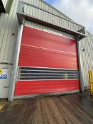 (AG-ENG) Efaflex High Speed Door, approx. 5.25m wide x 5m high (far end of warehouse), with