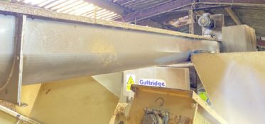 (AG-ENG) Guttridge approx. 350mm dia. STAINLESS STEEL CASED INCLINED SCREW CONVEYOR, serial no.