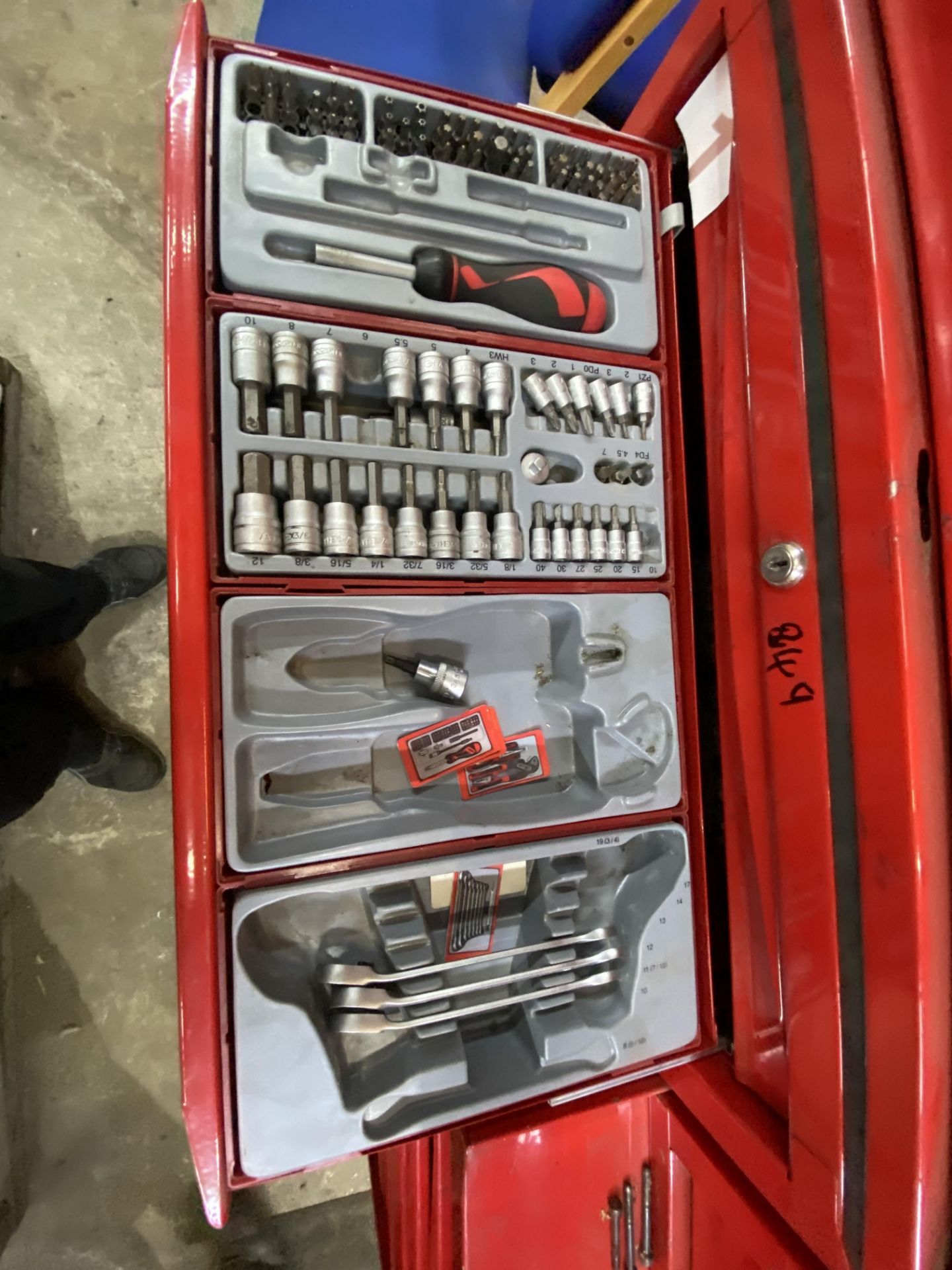 (SRL) Teng Tools Multi-Drawer Tool Cabinets, in one tower, with residual tool contents (located - Image 5 of 11