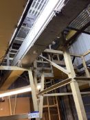 (KDM) Approx. 200mm Chain & Flight Conveyor, approx. 14m centres long, with geared electric motor