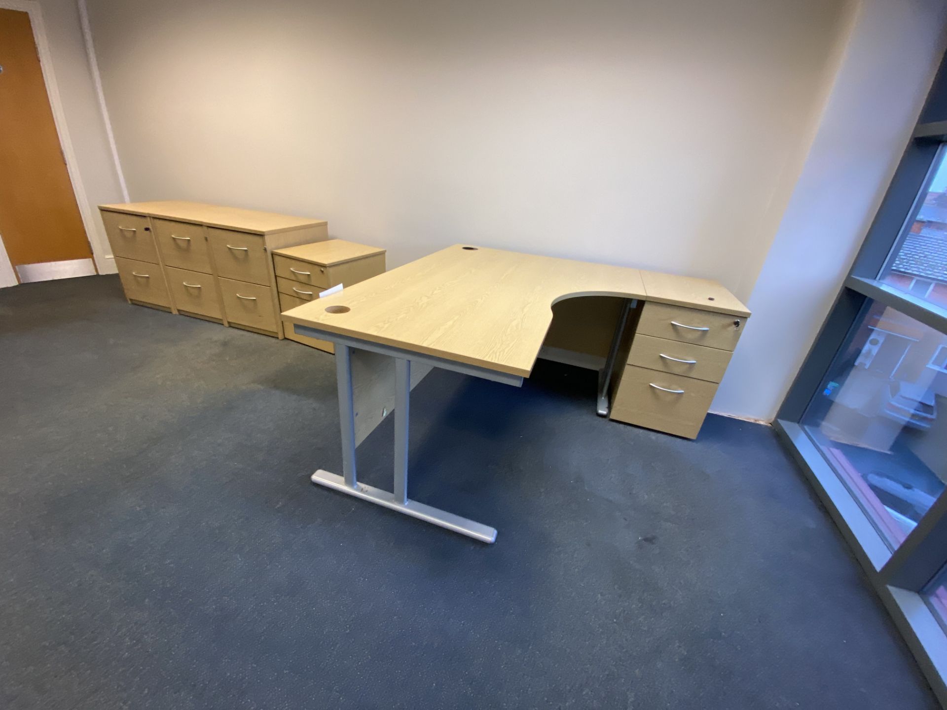 Desk, with five multi-drawer pedestalsPlease read the following important notes:- ***Overseas buyers