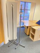 Two Hat & Coat Stands and Silverline Steel Cabinet, 920mm widePlease read the following important