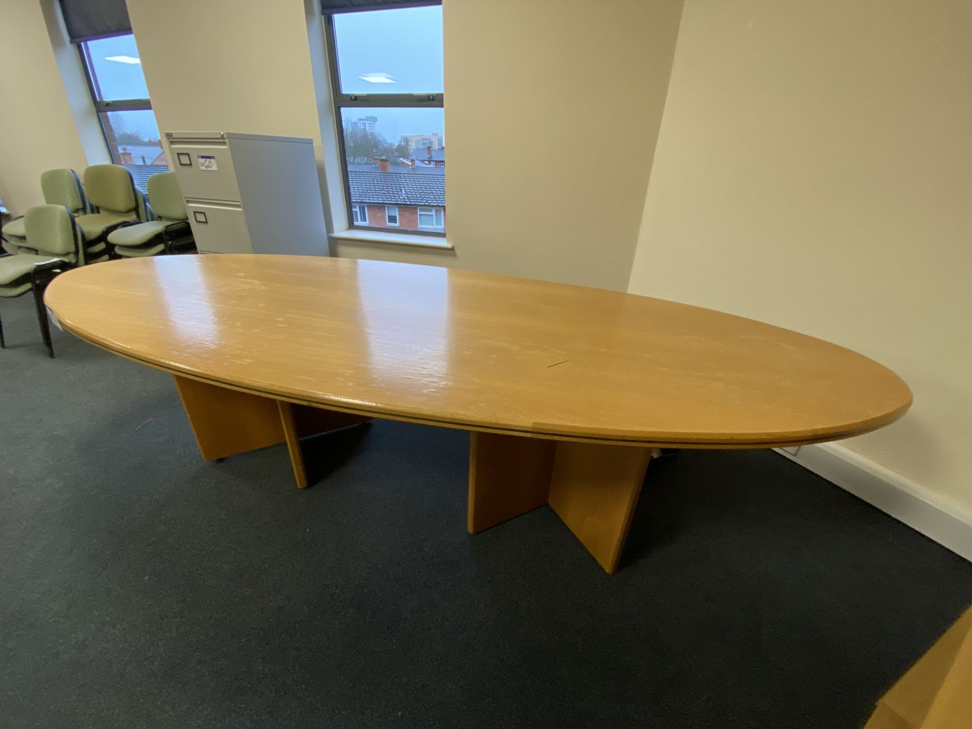 Wood Framed Meeting Table, 3m long x 1.2m widePlease read the following important notes:- *** - Image 2 of 2