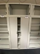 JGG Tambour Door Front Steel Cabinet, 1m wide, with tambour door extension to topPlease read the