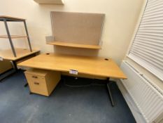 Cantilever Framed Desk, with return unit and acoustic screenPlease read the following important