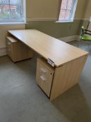 Table, with two multi-drawer pedestalsPlease read the following important notes:- ***Overseas buyers