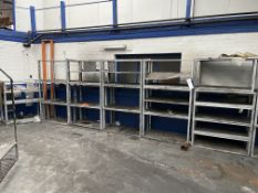 20 Steel Framed Rack/ Shelving Units, each approx. 1.65m x 600mm x 600mmPlease read the following