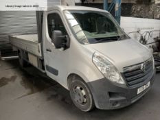 Vauxhall Movano R3500 DIESEL DROPSIDE TRUCK, registration no. FE16 DBV, date first registered 07/