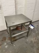 Stainless Steel Bench, approx. 700mm x 600mmPlease read the following important notes:-Cable is