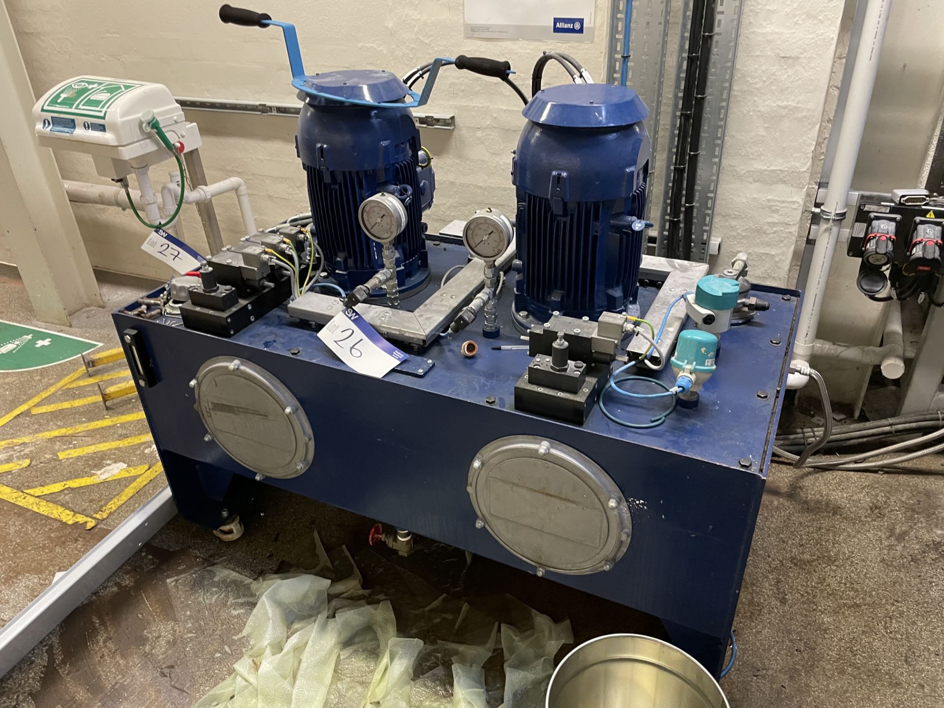 Twin Electro Hydraulic Power Pack, each pump with