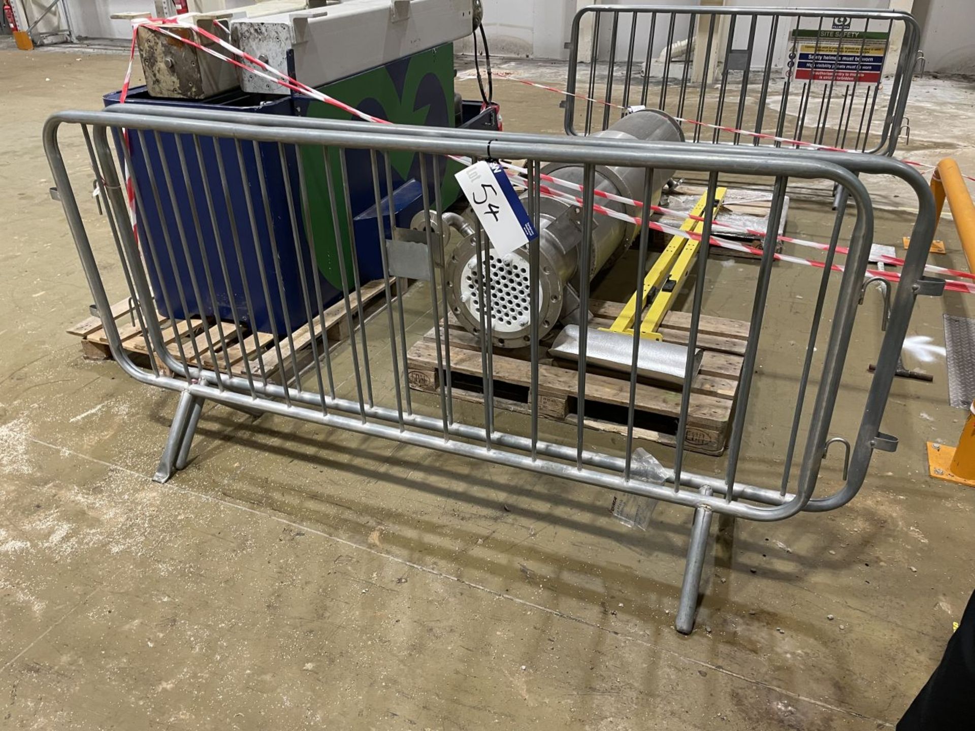 Two Galvanised Steel Barrier Rails