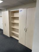 Two Double Door Cabinets, with bookcasePlease read the following important notes:-Cable is not