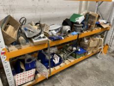 Stored Equipment, on two shelves of pallet rack