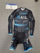 Men's Small Milltag Cycling Skin, Branded ASL Lewis & Co Planning, 80% Polyester 20%