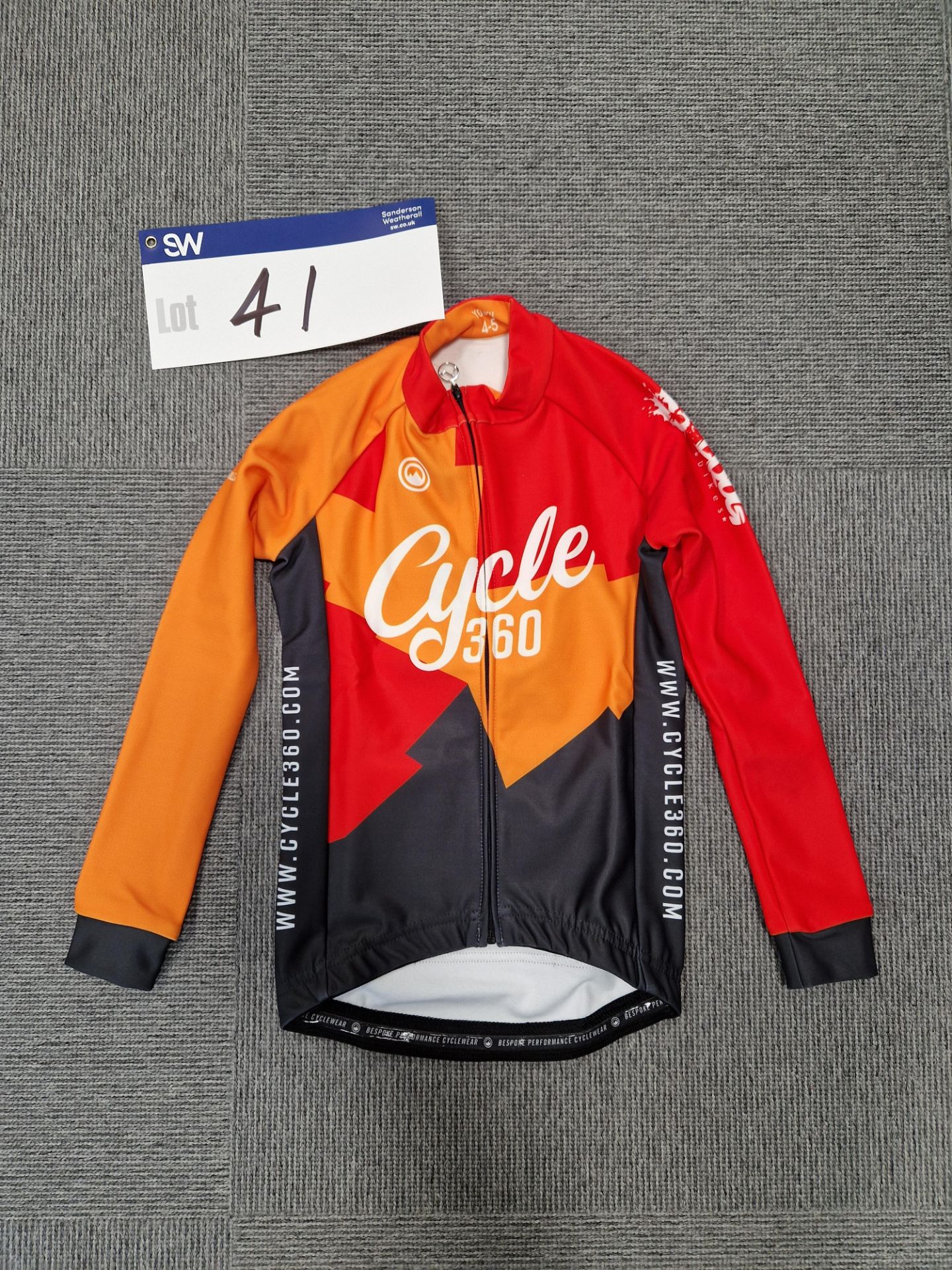 Youth's 4-5 Milltag Cycling Jacket, Branded Cycle 360, 100% PolyesterPlease read the following