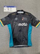 Women's Medium Milltag Cycling Jersey, Branded Moto, 100% PolyesterPlease read the following