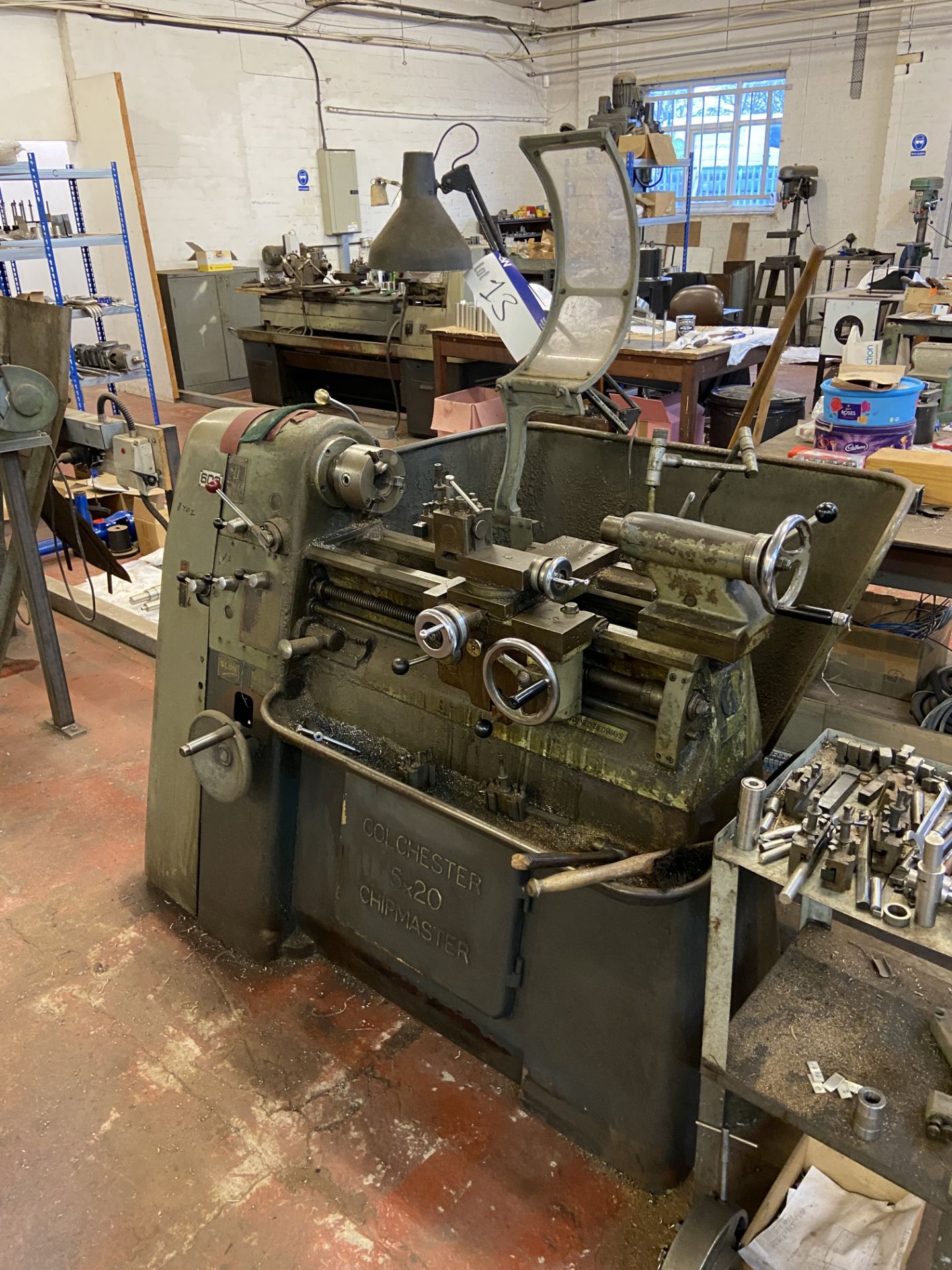 Colchester CHIPMASTER 5 x 20 CENTRE LATHE, serial no. F/6649, 440V, approx. 300mm swing over bed, - Bild 2 aus 6