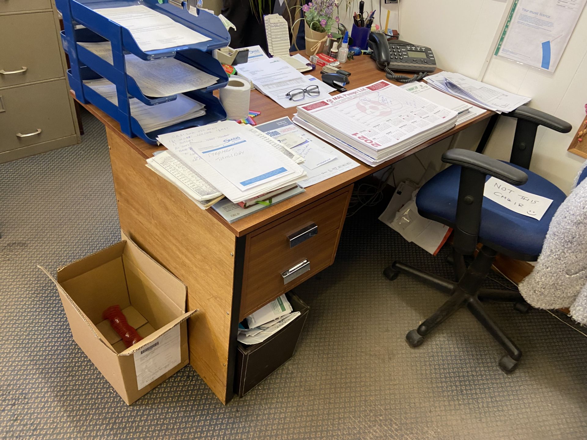Two Desks (contents excluded) (reserve removal until contents cleared)Please read the following - Image 2 of 2