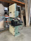 Centauro 800R Vertical Bandsaw, serial no. 134, year of manufacture 1998, with flexible ducting to