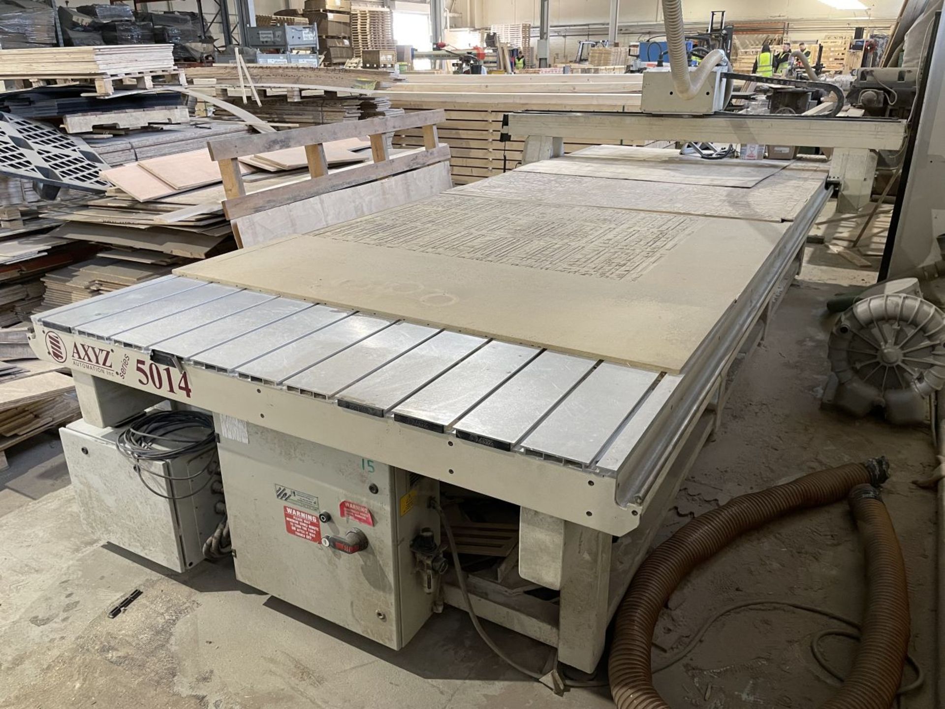 Axyz Automation SERIES 5014 CNC ROUTER, serial no. AXYZ5014, bed approx. 4.9m x 1.8m, with Becker - Image 4 of 11