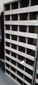 36 Compartment Steel Shelves, approx. 92cm x 183cm x 30cm Please read the following important