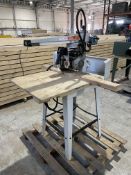 Maggi Engineering Radial Arm Saw, 400V, with fitted bench (this lot is offered on behalf of a