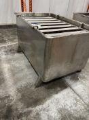 Open Top Stainless Steel Tank, with bottom drain, approx. 1.5m x 1m x 0.75m deep, lift out charge £