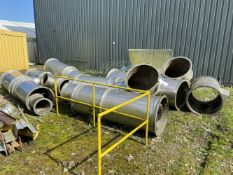 Mainly Stainless Steel Ducting, as set out, ranging from 340mm x 700mm dia.; lot located Driby