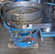 Vibrowest MR Single Deck 36in. Sieve, with stainless steel contact parts. The machine has been