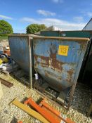 Two Hopper Bottomed Tote Bins, each approx. 1.2m x 1.2m x 1.7m deep; lot located Driby Top,