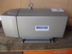 Becker VT-4-25 Plant Spare (for a pharma. Company), 0.75 kw @ 1430 rpm 25-30 m3 hr @ a max vacuum of