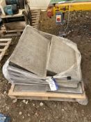 Perforated Alloy Trays, on pallet, each approx. 760mm x 450mm; lot located Driby Top, Alford; free
