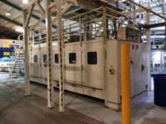 Cetec ERF400 BAG PACKING LINE, serial no. 09/08, fabrication 04/2010, with heat sealer & collator,