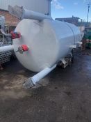 MC Integ. Ltd Stainless Steel 304 Vertical Storage Vessel, on legs, with a painted outside