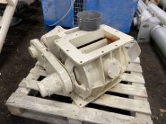 Geared Motor Driven Rotary Air Seal (understood to be refurbished), approx. 300mm x 190mm on intake;