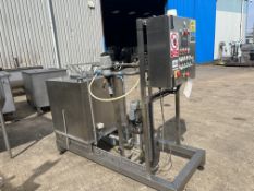CIP systems Lidded Tank, with pump, control panel, doser on stainless steel frame and various