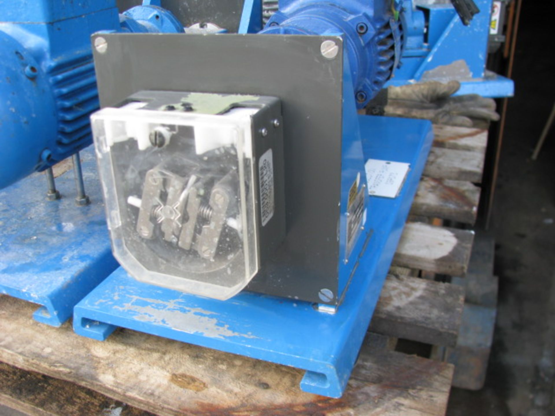 Watson Marlow 501-DIB Hose Pump driven by a geared unit which is 0.25 kw through a gearbox giving - Image 3 of 3
