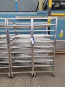 Four Stainless Steel Multi-Tier Mobile RacksPlease read the following important notes:- ***